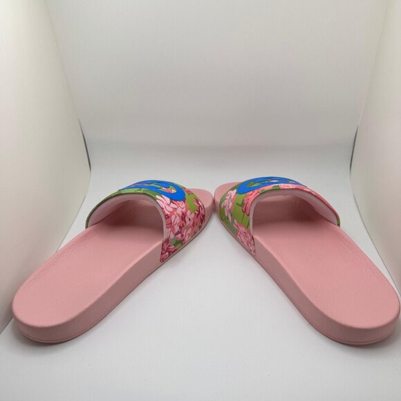 Gucci x Ken Scott Rubber Infinity Zia Floral Slide Sandals Multicolor 42 NIB - Picture 8 of 16